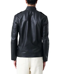 Velez Men's Bosa leather jacket semi-loose fit