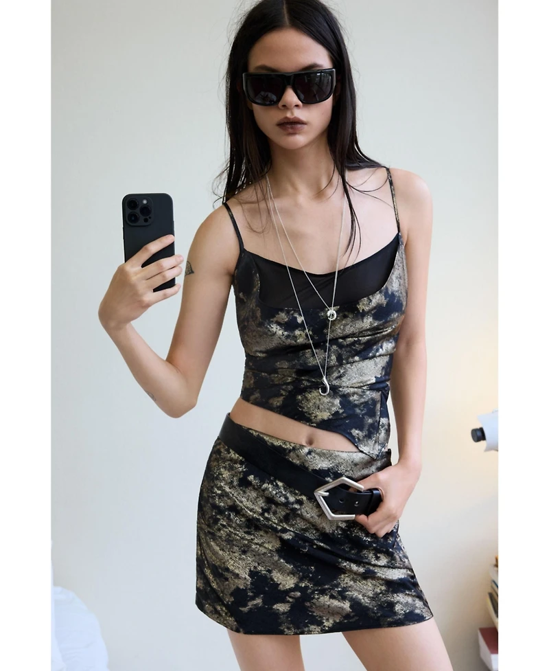 Desigual Women's Draped top T-shirt