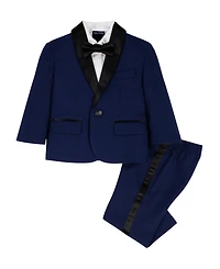 Nautica Baby Boys 4-Piece Shirt, Tuxedo Jacket, Tie and Dress Pants Set