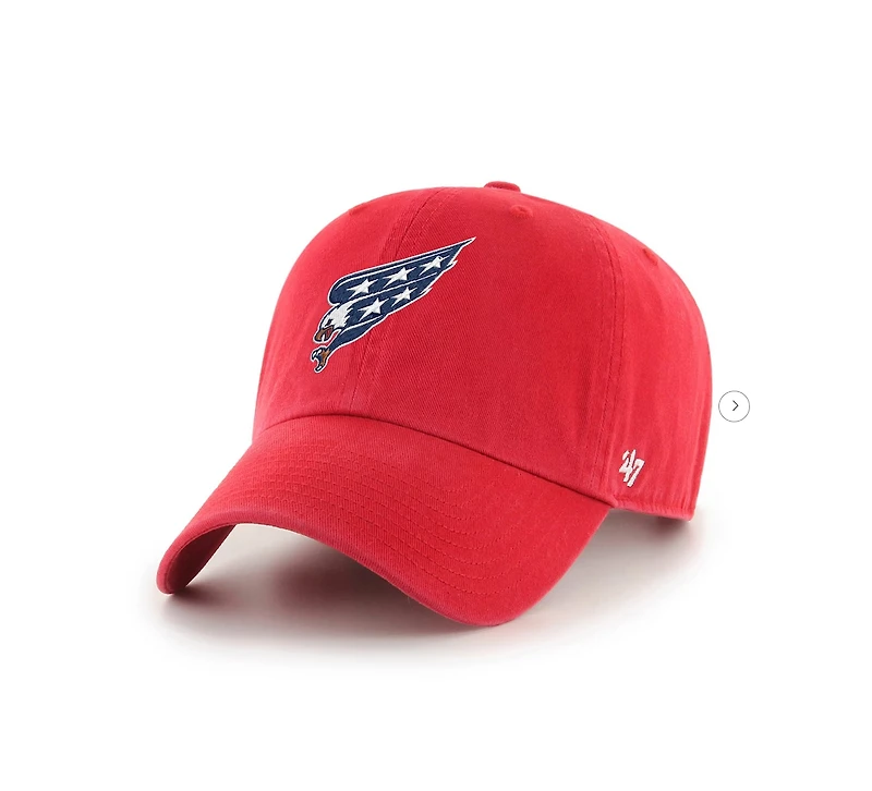 Men's Red Washington Capitals Alternate Clean Up Adjustable Hat