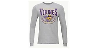 Champion Men's Heather Gray Minnesota Vikings Seal Long Sleeve T-Shirt