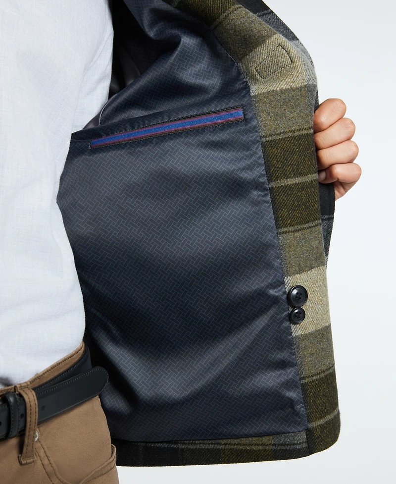 Ted by Baker Men's Plaid Toggle Jacket