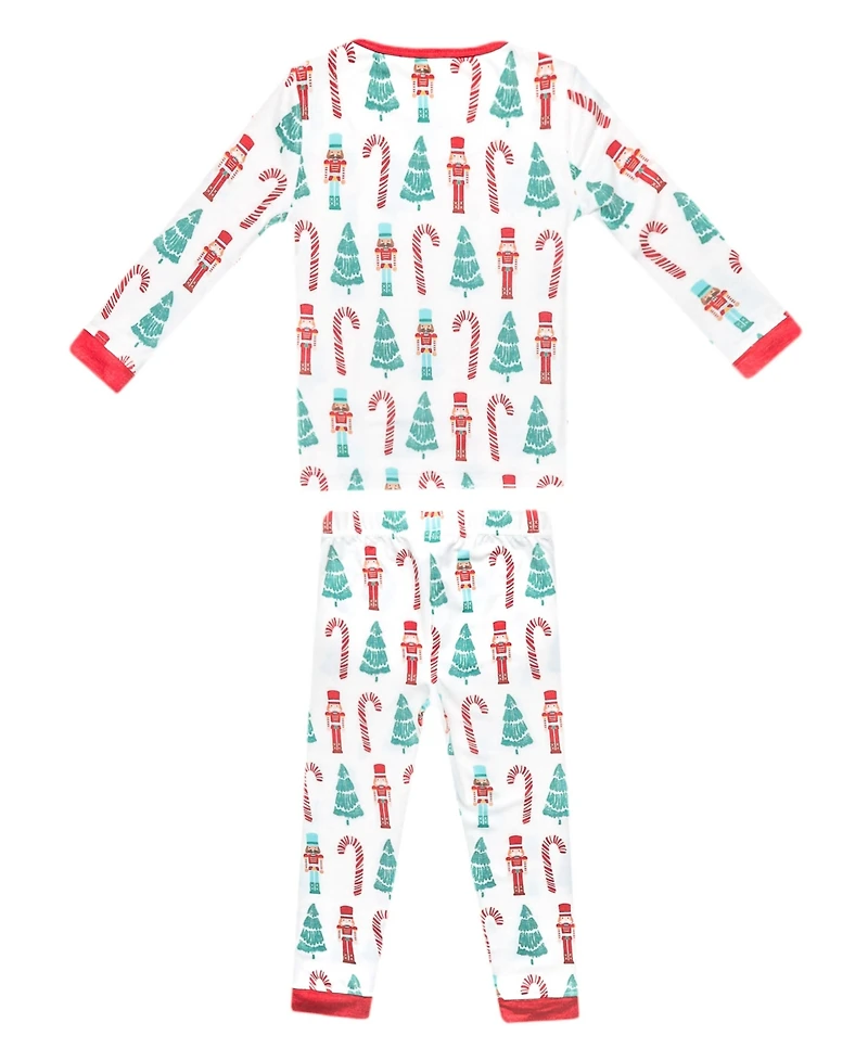 Copper Pearl Baby Boys' and Girls' Nicholas Printed Long-Sleeve Top Pants, 2-Piece Pajama Set