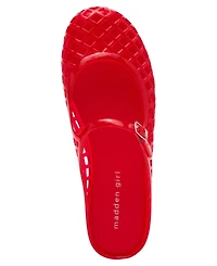 Madden Girl Women's Safron Caged Jelly Mary-Jane Slip-On Flats