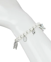 Patricia Nash Blue Butterfly Collection Charm Stretch Bracelet