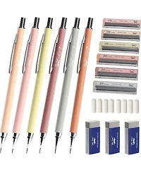 Mr. Pen Mechanical Pencil Set with Lead and Erasers Refills, 6 Pack,