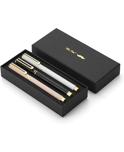 Mr. Pen Luxury Pen Set, Assorted Color Barrels, Black Ink, Fancy Pen,