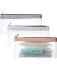 Mr. Pen Clear Pencil Pouch, 3 Pack, Clear Pencil Case, Pencil Bags,