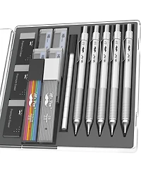 Mr. Pen Metal Mechanical Pencil Set, 5 Sizes, 0.3, 0.5, 0.7, 0.9,