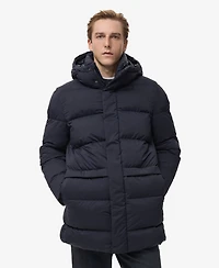 Mango Men's Water-Repellent Hood Puffer Coat
