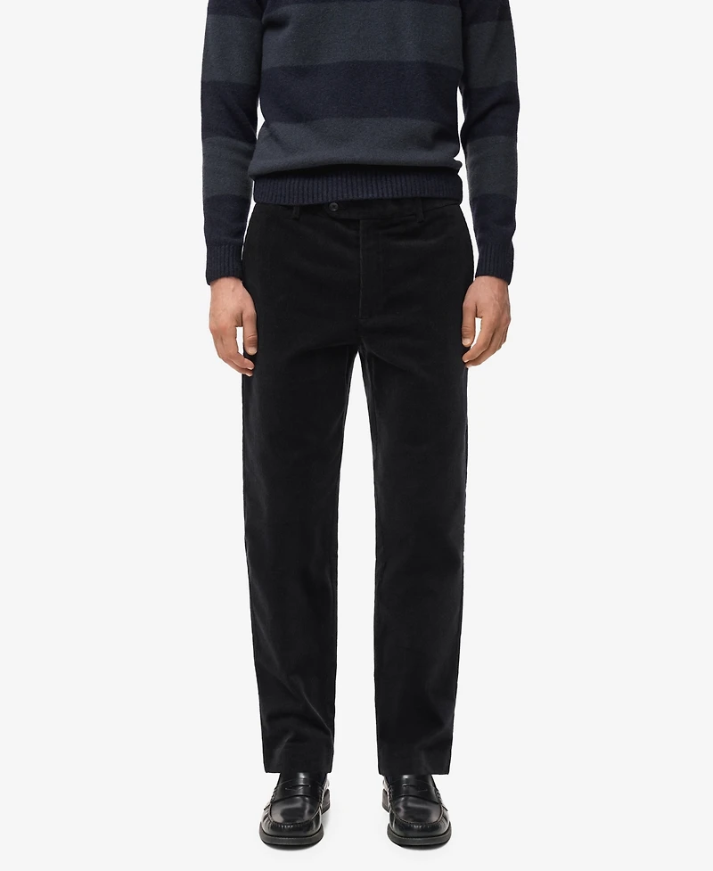 Mango Men's Regular Fit Corduroy Cotton Pants