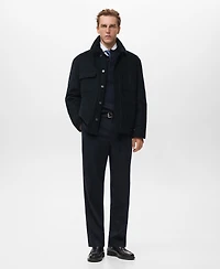 Mango Men's Pockets Corduroy Jacket