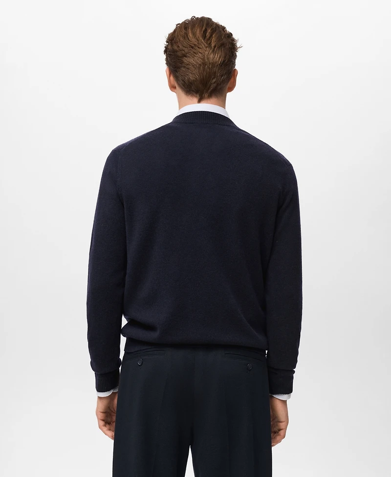 Mango Men's Extra-Fine Wool Knitted Sweater