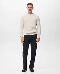 Mango Men's Structured Knitted Sweater