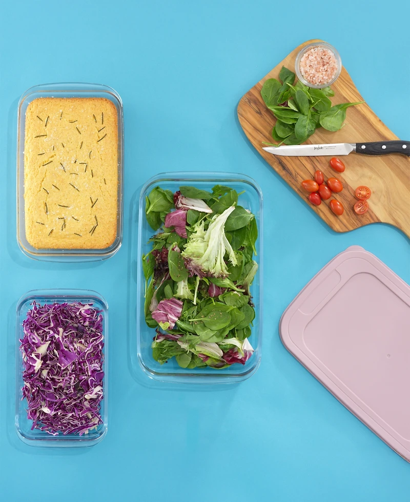 JoyJolt Borosilicate Glass Oven Dishes with Lids, Set of 4