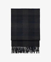 Mango Men's Check Fringed Scarf