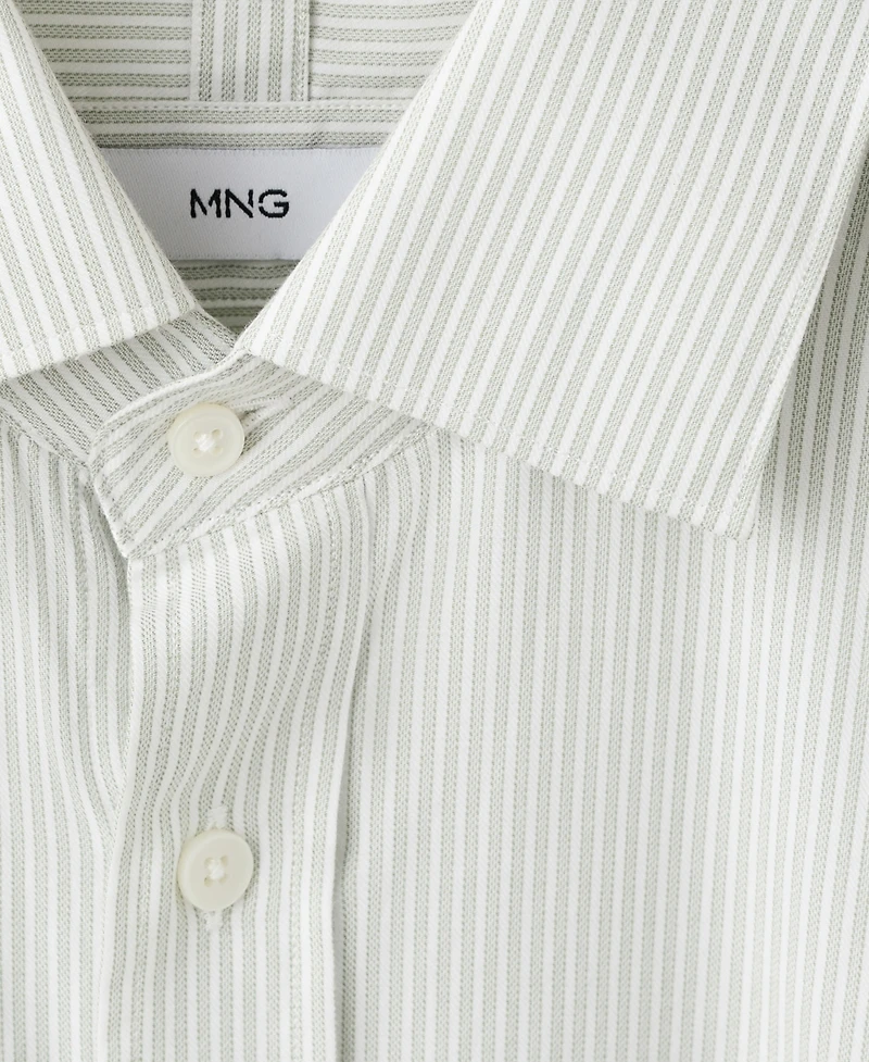 Mango Men's Regular Cotton Shirt