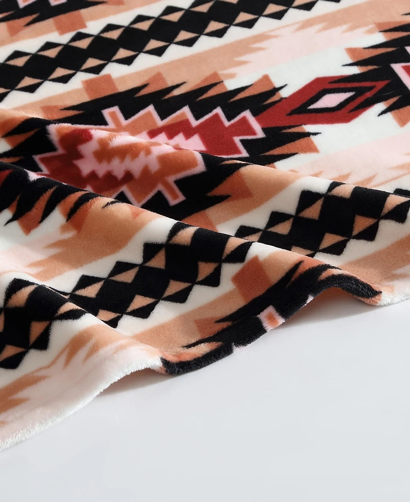 Wrangler Printed Ultra Soft Plush Fleece Throw, 50" x 70"