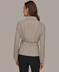 Donna Karan New York Women's Wrap Jacket with Belt
