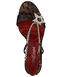 Jeffrey Campbell Women's Embellished Sculpted Platform Wedge Sandals
