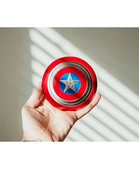 Marvel Studios Captain America 4-Inch Shield Prop Replica | Action Figure Statue, Desk Toy Accessories, Home Office Decor | The Avengers Infinity Saga