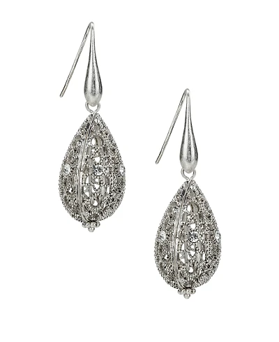 Patricia Nash Silver Plated Teardrop Earrings