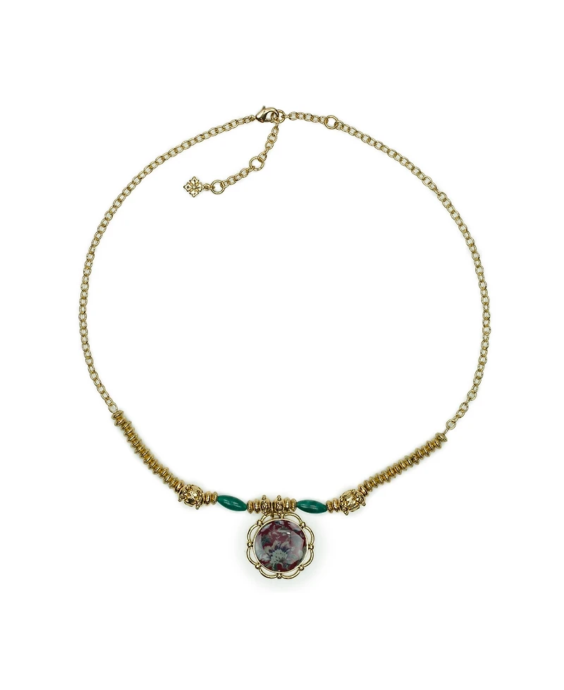 Patricia Nash Gold Plated Large Pendant Necklace