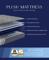 Restonic Waldorf 13 Plush Mattress In A Box Collection