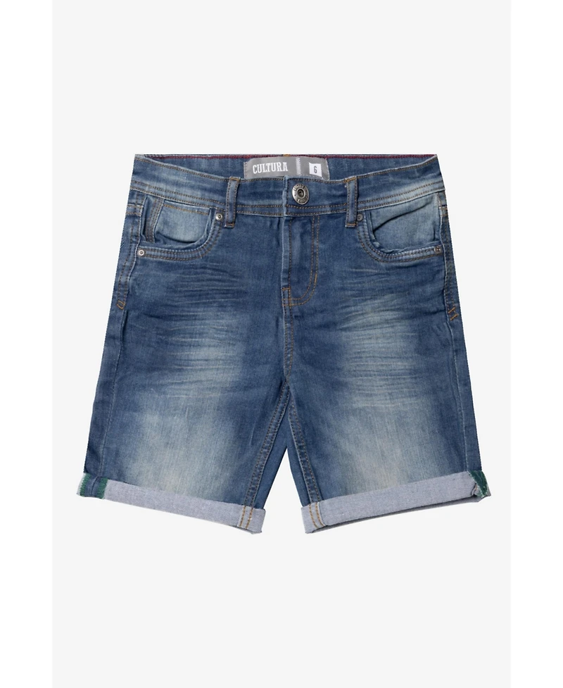 Cultura Big Boys Roll-Up Denim Shorts 2-Pack