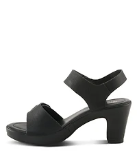 Patrizia Women's Dade-woven Textured Platform Sandals with Metallic Button Detail