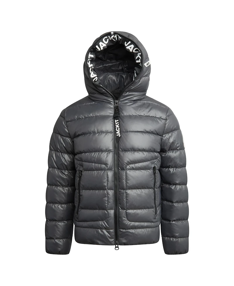 JACK1T Men's R4D Tramline Hooded Puffer Jacket