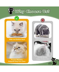 4 Pack Stainless Steel Cat Food Bowls Shallow Whisker Friendly Non Slip Silicone Base Easy Clean Indoor Feeding Dishes 67 Inch