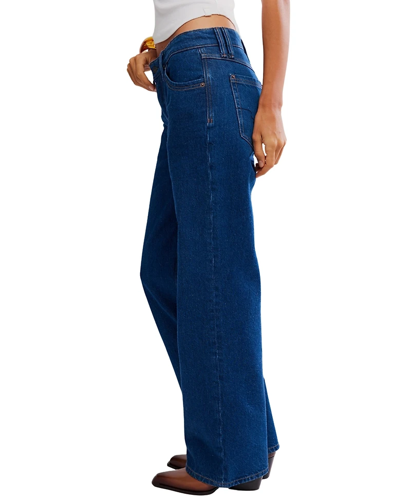 Free People Women's Classic Low Rise Boyfriend Jeans