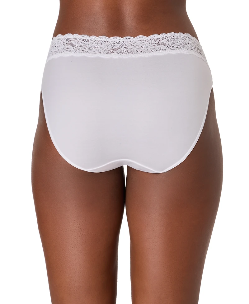 Maidenform Women's Everyday Pretty Lace Hi Cut Brief Panty