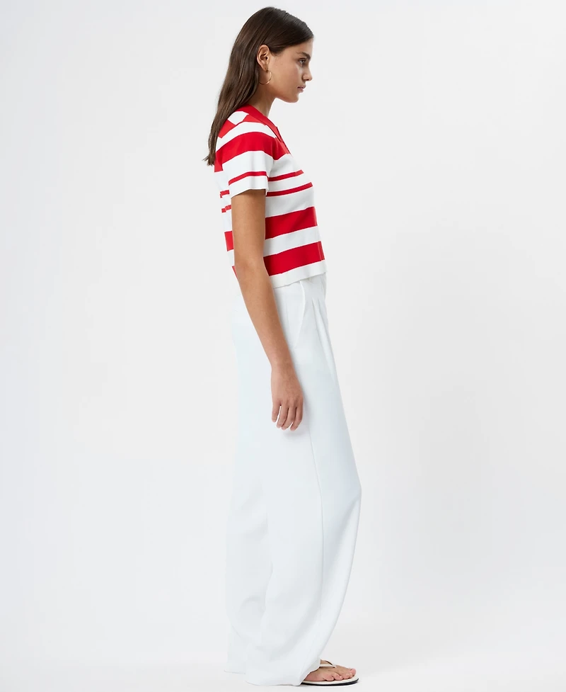 French Connection Women's Short-Sleeve Collared Top