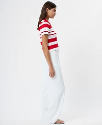 French Connection Women's Short-Sleeve Collared Top