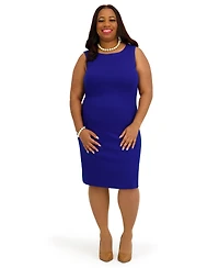 Kasper Women's Sleeveless Sheath Dress, Regular and Plus