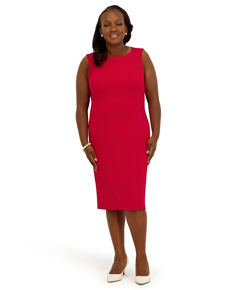 Kasper Women's Sleeveless Sheath Dress, Regular and Plus