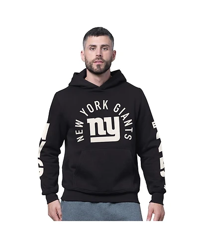 Starter Men's Black New York Giants Handoff Fleece Hoodie Sweatshirt