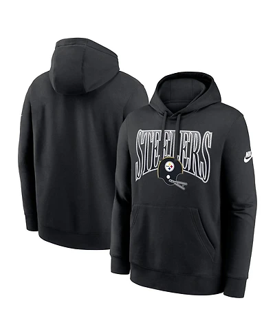 Nike Men's Black Pittsburgh Steelers Full Blitz Club Fleece Pullover Hoodie