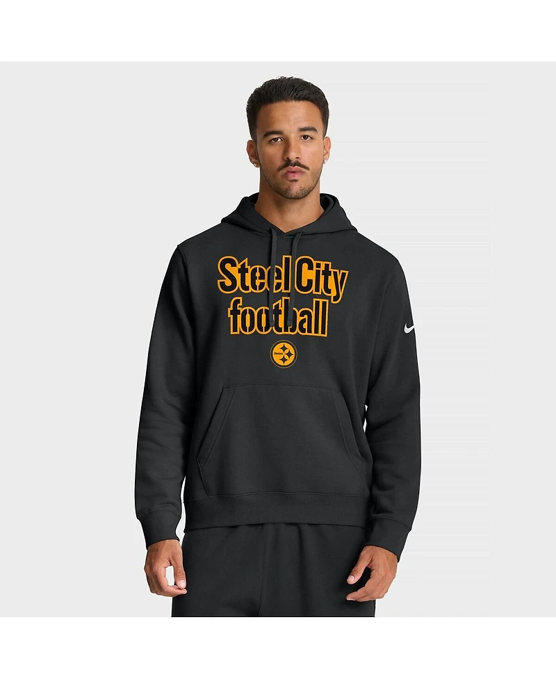 Nike Men's Black Pittsburgh Steelers Local Club Hoodie