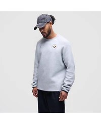 Nike Men's Heather Gray Pittsburgh Steelers Tech Fleece Raglan Sweatshirt