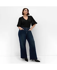 City Chic Women's Chrissie V Neck Top