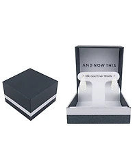 And Now This Crystal Hinged Hoop Earrings