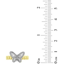 Macy's White Baguette Diamond Ring (1/4 ct. t.w.) in 10k Yellow Gold