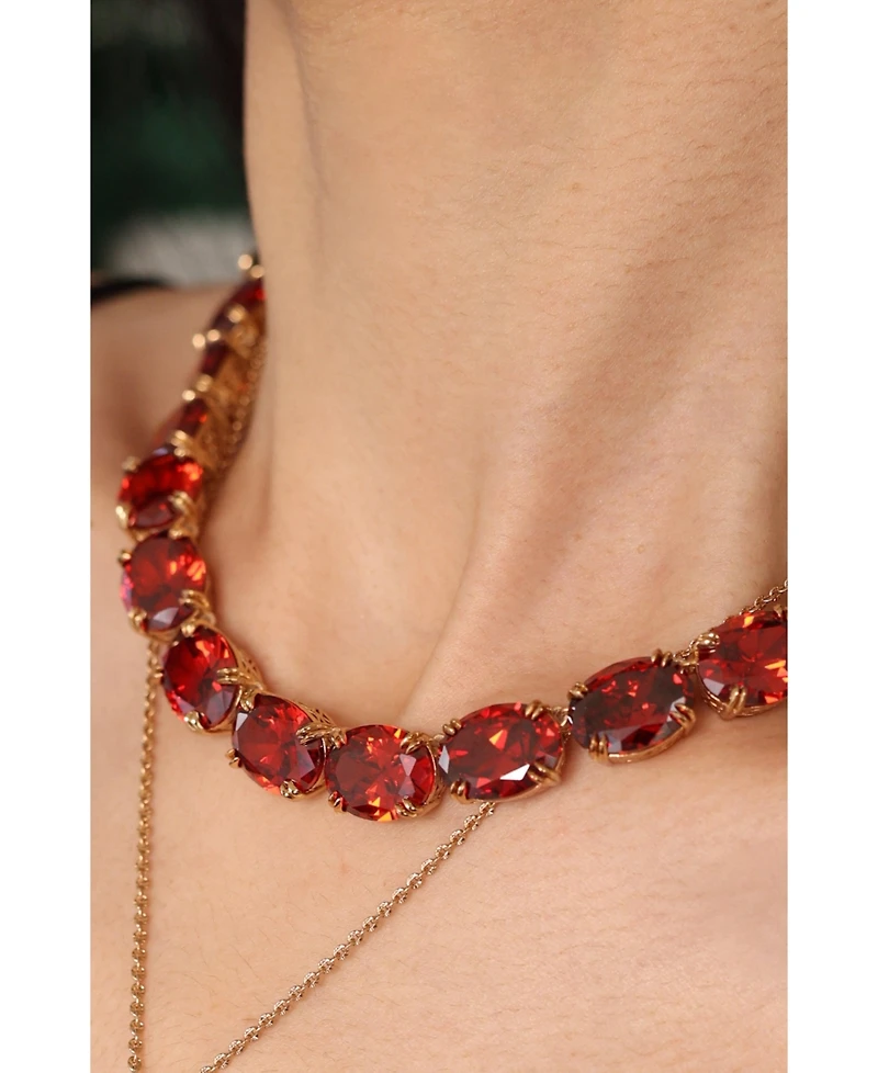 Retro Chic Cherry Glow Necklace