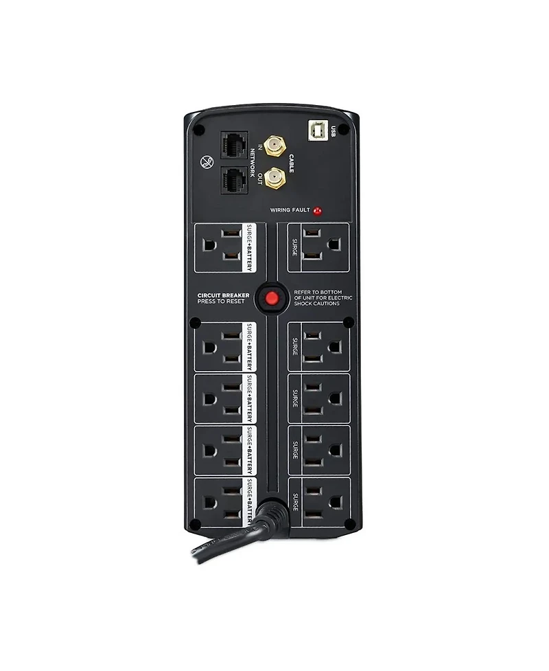 CyberPower CST135UC 1350VA/810W Simulated Sinewave Lcd Battery Backup Ups System, Black