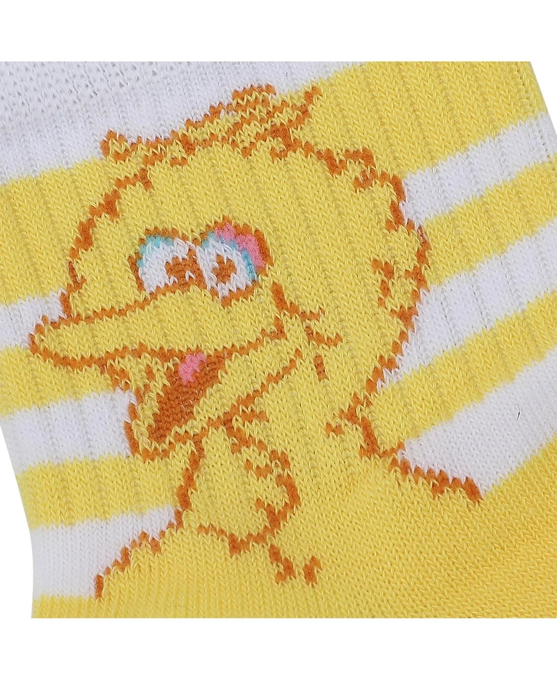 Sesame Street Women's Character Art 3-Pair Casual Quarter Crew Socks-osfa