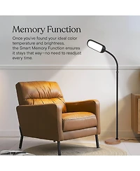 Litespan 53" Dimmable Led Reading Task Lamp with Height Adjustable Gooseneck Head