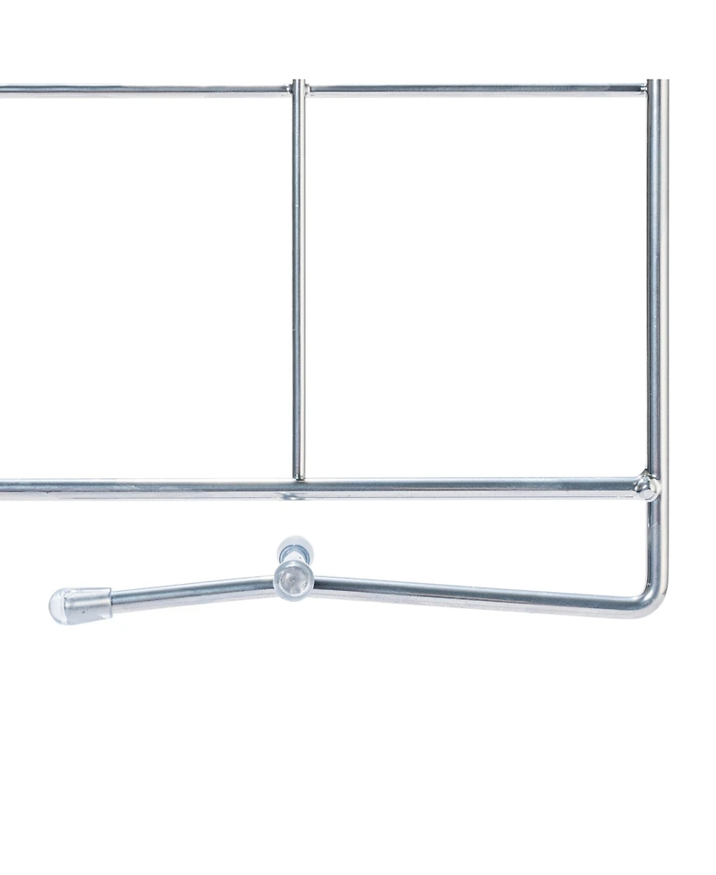 Household Essentials Metal Shelf Organizers for Closet Organization, Silver